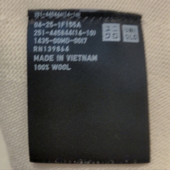 Uniqlo x Theory 100% Wool V Neck Neutral Cream Knit Tunic Top size Medium - Picture 6 of 10